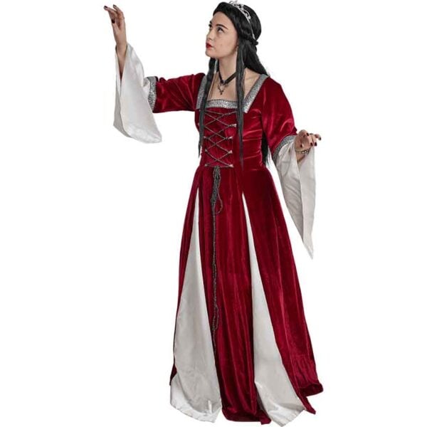 Burgundy Fair Maidens Gown
