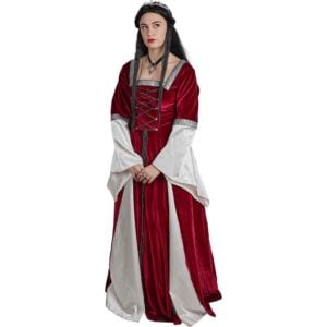 Burgundy Fair Maidens Gown