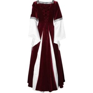Burgundy Fair Maidens Gown