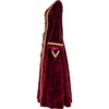 Ladies Medieval Dress with Shoulder Cape