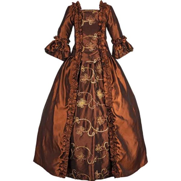 Brown Baroque Renaissance Gown