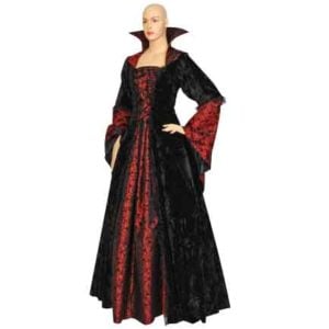 Countess Dracula Dress - Black and Red