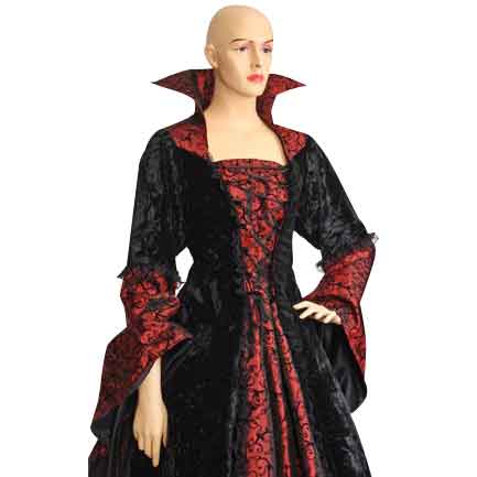 Countess Dracula Dress - Black and Red