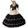 Black and Cream Civil War Dress