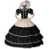 Black and Cream Civil War Dress