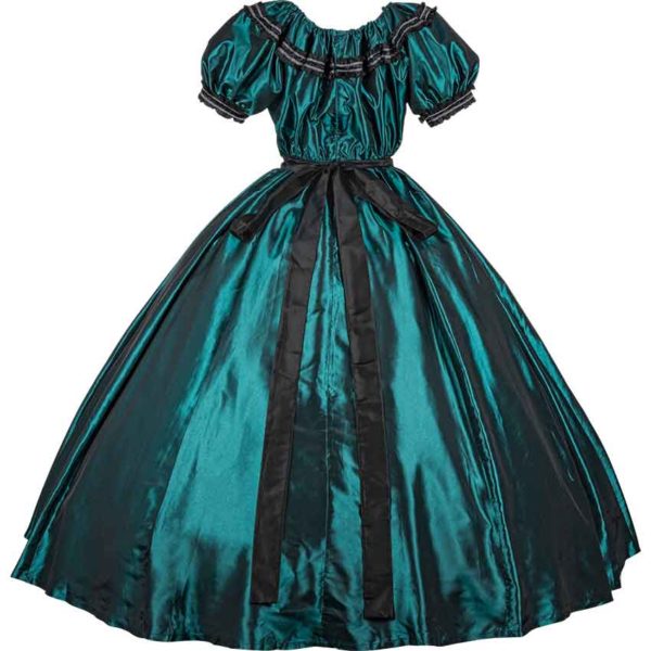 Blue-Green Civil War Dress