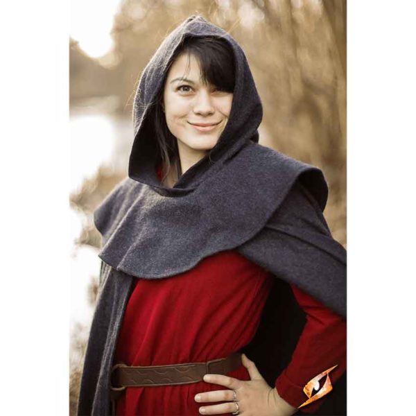 Wool Cloak with Mantle