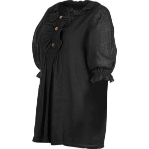 Ruffled Collar Chemise Top