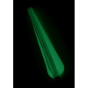 White Glow-in-the-Dark LARP Arrow - Round Tip