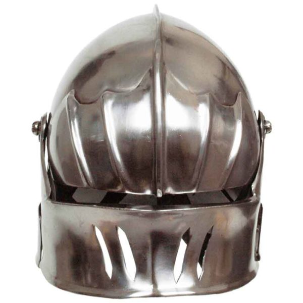 Gothic Sallet Helmet - Steel Finish