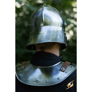 Gothic Sallet Helmet - Steel Finish
