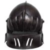 Gothic Sallet Helmet - Dark Metal Finish