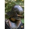 Gothic Sallet Helmet - Dark Metal Finish