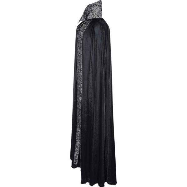 Black And Silver Dracula Cape