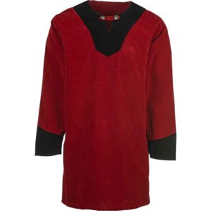 Medieval Tunic with Leather Trim