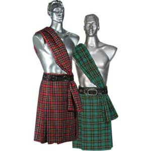 Men's Scottish Kilt with Scarf