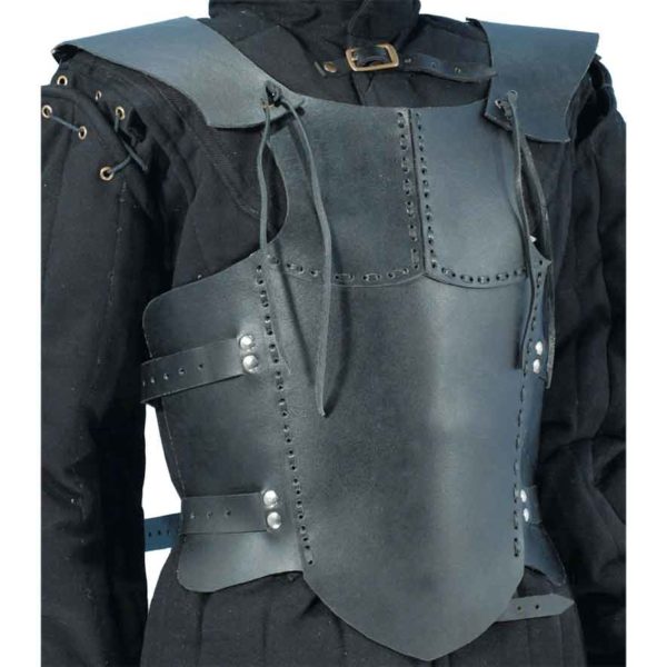 Childs Black Leather Body Armour