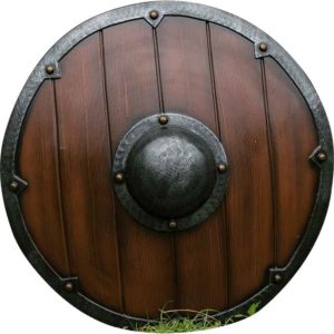Wooden 23inch Movie Used Prop Shield 23 inch with straps sca/larp/norse/celtic 