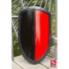 Red and Black Ready For Battle LARP Kite Shield