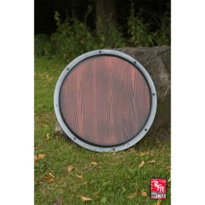 Woodgrain Ready For Battle Round LARP Shield