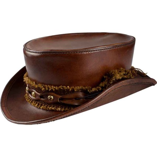 Leather Top Hat