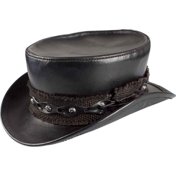 Leather Top Hat