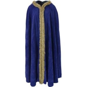 Fur Trimmed Cloak with Hood
