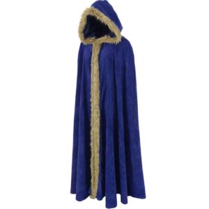 Fur Trimmed Cloak with Hood