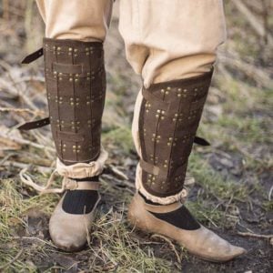 RFB Fighter Leather Greaves