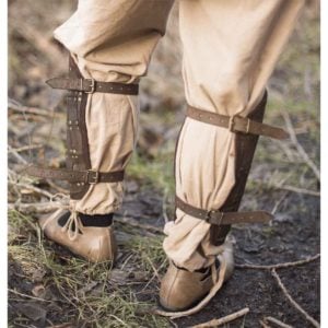 RFB Fighter Leather Greaves