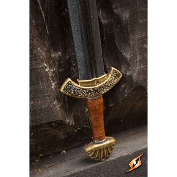 Carved Hilt Viking Long LARP Sword