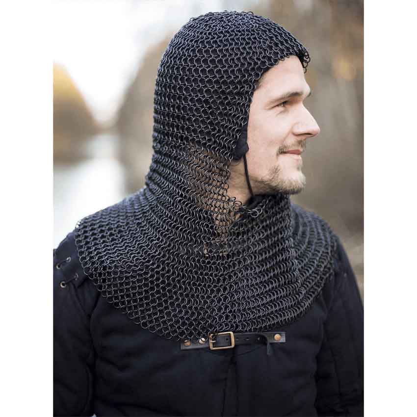 Stainless Steel Chain Mail Coif Authentic Rust Proof Hood