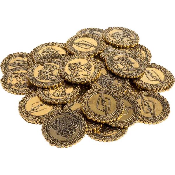 Gold Dragon Coins - 200 pcs