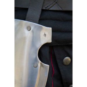 Captains Belt Shields - Polished Steel
