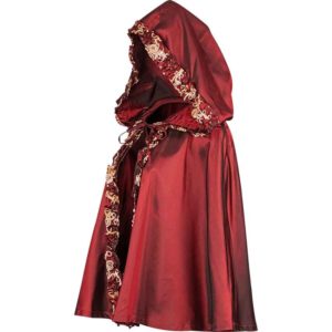 Womens Hooded Renaissance Shoulder Cape