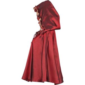 Womens Hooded Renaissance Shoulder Cape