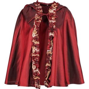 Womens Hooded Renaissance Shoulder Cape