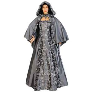 Womens Hooded Renaissance Shoulder Cape