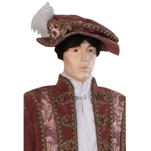 Mens Ornate Renaissance Hat