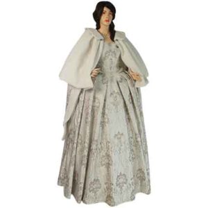 Womens Renaissance Fur Shoulder Cape