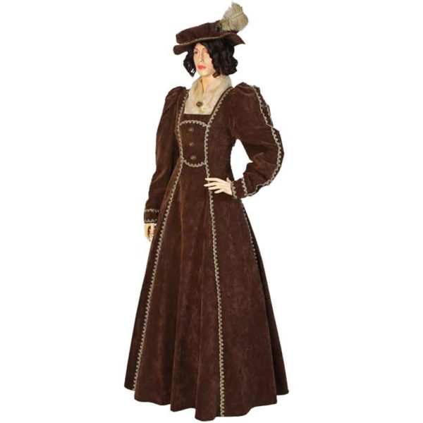 Antique Velvet Renaissance Dress