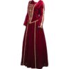 Red and Gold Tudor Dress