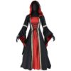 Hooded Renaissance Dress with Train