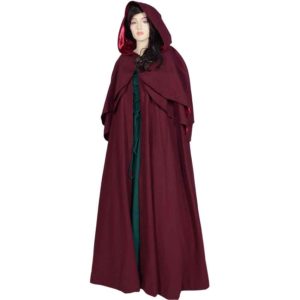 Hooded Cloak Hibernus - Wool Brown