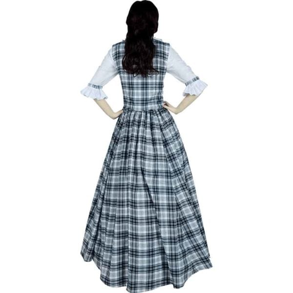 Black and White Scottish Tartan Dress