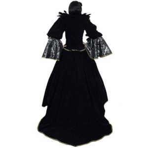 Noble Velvet Dress with Train