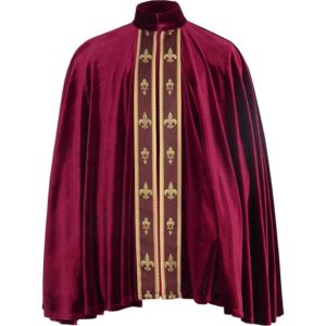 Regal Fleur de lis Short Cloak