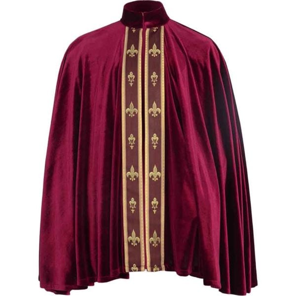 Regal Fleur de lis Short Cloak