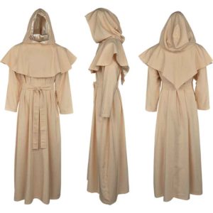 Medieval Monks Robe with Hood