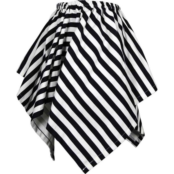 Striped Short Handkerchief Skirt
